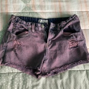Free People denim shorts